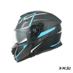 Шлем модуляр HETOSHI FF935 Shogun цв.Черно-сине-белый  р.XL