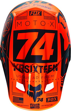 Козырек к шлему Fox V2 Union Helmet Visor Orange