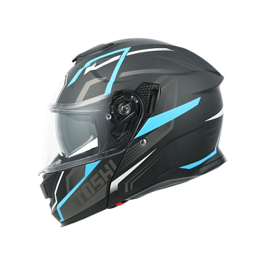 Шлем модуляр HETOSHI FF935 Shogun цв.Черно-сине-белый  р.XXL