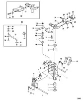 Поворотный кронштейн, Non-Power Tilt 4-Х ТАКТНОГО ПЛМ MERCURY 8 Серийный номер от 0R042475 и выше