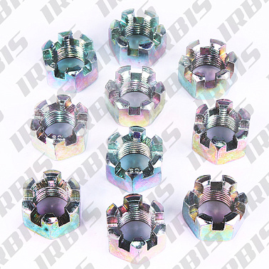 Гайка М14*1,5 (под шплинт) (10шт.)