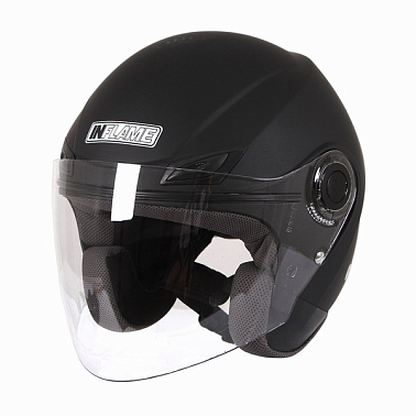 Шлем открытый INFLAME PATRIOT моно, черный матовый