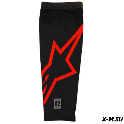 Гетра под наколенник KNEE SLEEVE BLACK RED
