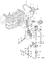 Топливный насос 4-Х ТАКТНОГО ПЛМ MERCURY 30 Серийный номер от 0R106999 и выше