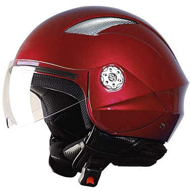 Шлем (открытый) MO 130 Вишневый MICHIRU