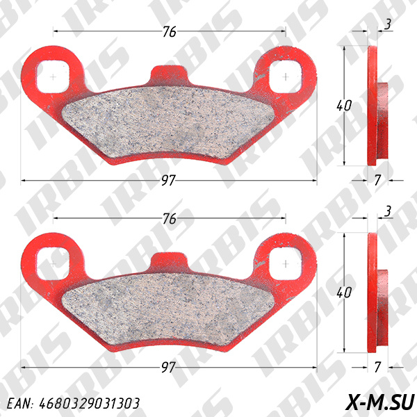 Колодки тормозные дисковый POLARIS FA159