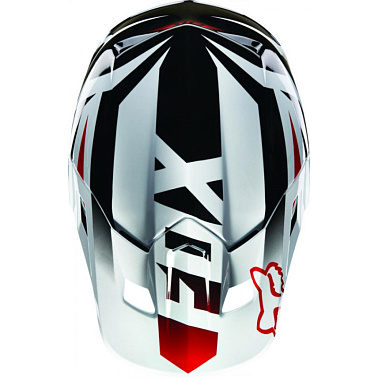 Козырек к шлему Fox V2 Race Helmet Visor Red/White