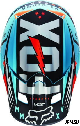 Козырек к шлему Fox V2 Vicious Helmet Visor Aqua