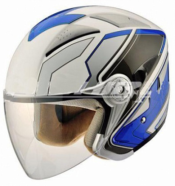 Шлем (открытый) MO 126 Strike Blue MICHIRU